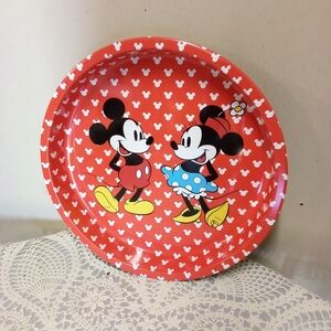 Disney Mickey & Minnie Mouse Metal Tray